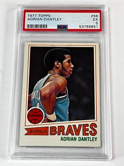 ADRIAN DANTLEY Hall Of Fame 1977 Topps Basketball ROOKIE Card Graded PSA 5 EX