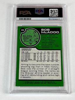 BOB MCADOO Hall Of Fame 1977 Topps Basketball Card Graded PSA 6 EX-MT