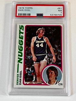 DAN ISSEL Hall Of Fame 1978 Topps Basketball Card Graded PSA 7 NM