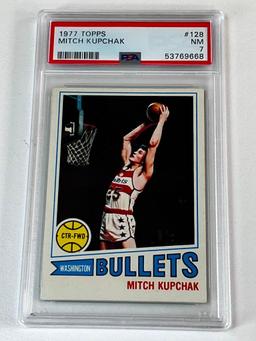 MITCH KUPCHAK 1977 Topps Basketball ROOKIE Card Graded PSA 7 NM