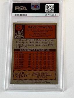 DAVE COWENS Hall Of Fame 1978 Topps Basketball Card Graded PSA 8 NM-MT