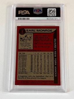 EARL MONROE Hall Of Fame 1979 Topps Basketball Card Graded PSA 7 NM