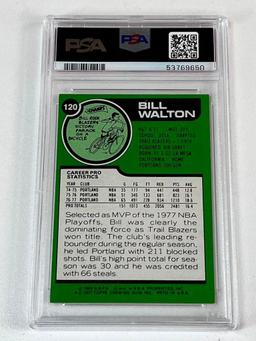 BILL WALTON Hall Of Fame 1977 Topps Basketball Card Graded PSA 7 NM