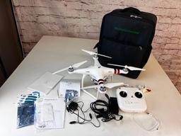 DJI Phantom 3 Standard Quadcopter Camera Drone - White with storage Backpack Case