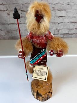 Native American Kachina Doll SIKYATAQA Fox Signed by Artist