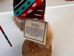 Native American Kachina Doll SIKYATAQA Fox Signed by Artist