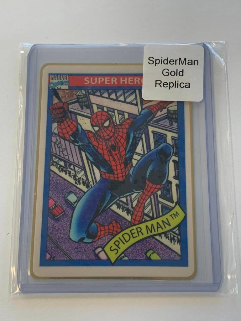 SPIDER-MAN Limited Edition 1990 Replica Gold Metal Novelty Card