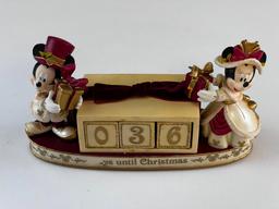 Disney ?Days Until Christmas? Porcelain Countdown Calendar Mickey Minnie Mouse