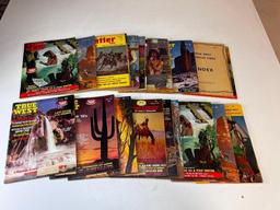 Lot of 23 Vintage Western Magazines 1960's 1970's True West, and Frontier Times