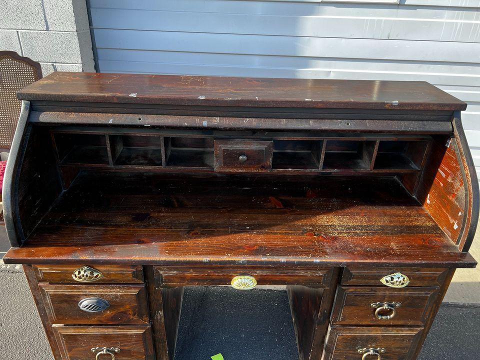 Vintage Roll Top Desk