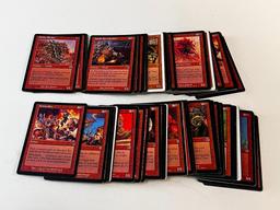 Lot of 100 Assorted Magic The Gathering RED Trading Cards