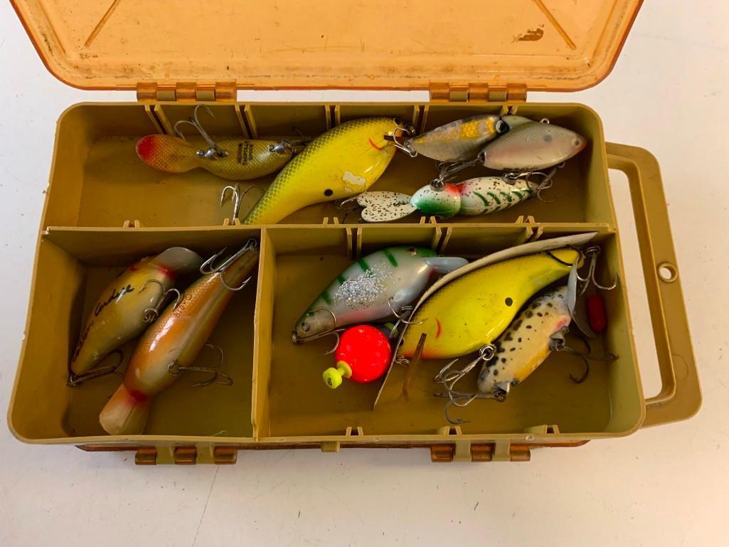 Lot of 7 Fishing tackle boxes full of Lures and Fishing Supplies