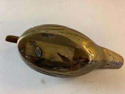 Solid Brass Duck Paper Weight or Door Stopper