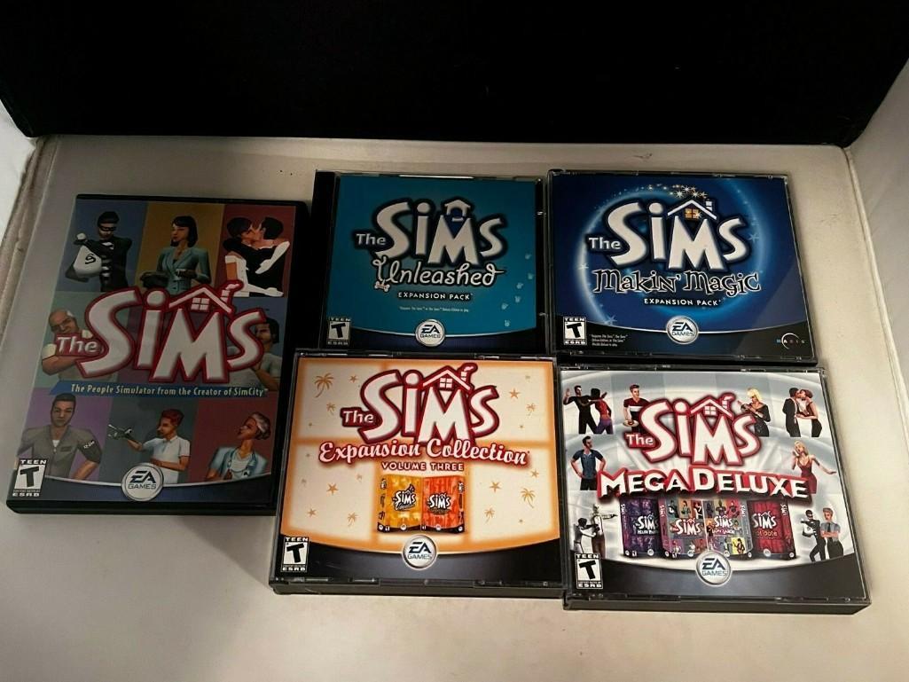 THE SIMS With 8 Expansions, THE SIMS 2 with 15 Expansions and SIMS 3 PC Games