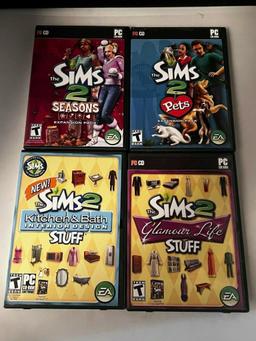 THE SIMS With 8 Expansions, THE SIMS 2 with 15 Expansions and SIMS 3 PC Games