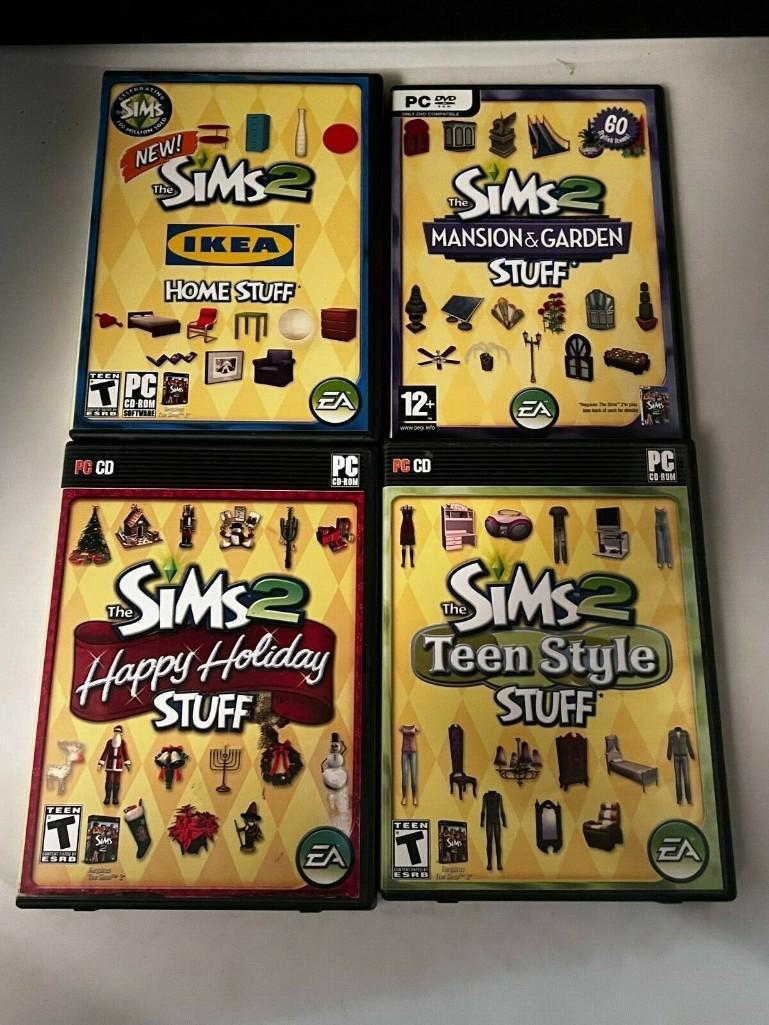 THE SIMS With 8 Expansions, THE SIMS 2 with 15 Expansions and SIMS 3 PC Games