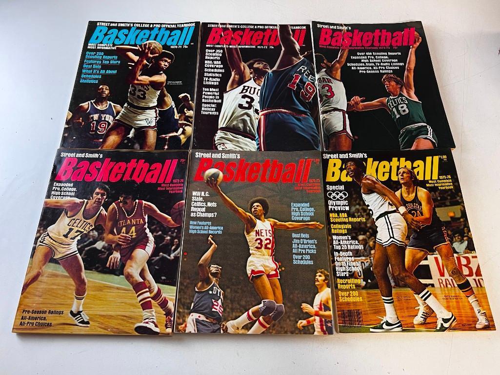 Lot of 33 Street & Smiths BASKETBALL Official Yearbooks 1964-2000's- Bird, Rick Barry and many More