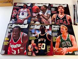 Lot of 33 Street & Smiths BASKETBALL Official Yearbooks 1964-2000's- Bird, Rick Barry and many More