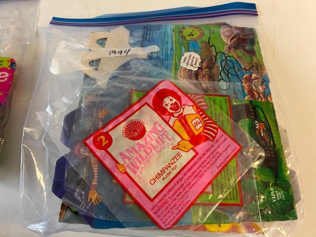 Lot of Vintage McDonalds Kids Meal Toys from 1994-Walt Disney, Barbie, Wildlife and others