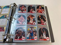 1990-91 Hoops Basketball Complete Card Set in Binder