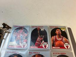 1990-91 Hoops Basketball Complete Card Set in Binder