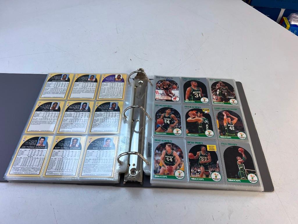 1990-91 Hoops Basketball Complete Card Set in Binder