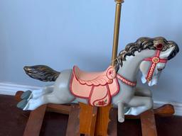 Hand Painted Carousel Rocking Horse