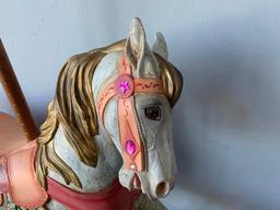 Hand Painted Carousel Horse Display Decor
