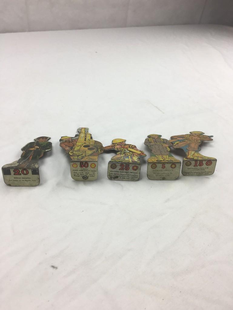 Lot of Soldiers made out of Metal Plates