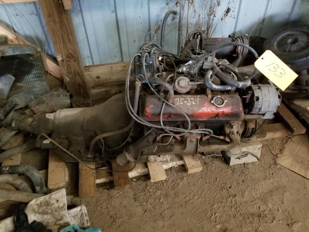 Chevy 327 Engine, Transmission, and Misc Parts