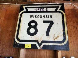 Wisconsin State 87 sign