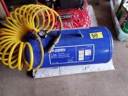 Air Tank, Air Compressor, Cleaning Supplies