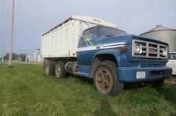 1977 GMC 6000 Sierra Grain Truck, Chevy 350 Gas Engine, Power Steering, 5 & 2 Speed Manual Transmiss