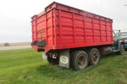 1975 Chevy C65 Custom Deluxe Grain Truck, 366 Gas Engine, Power Steering, 5 & 2 Speed Manual Transmi