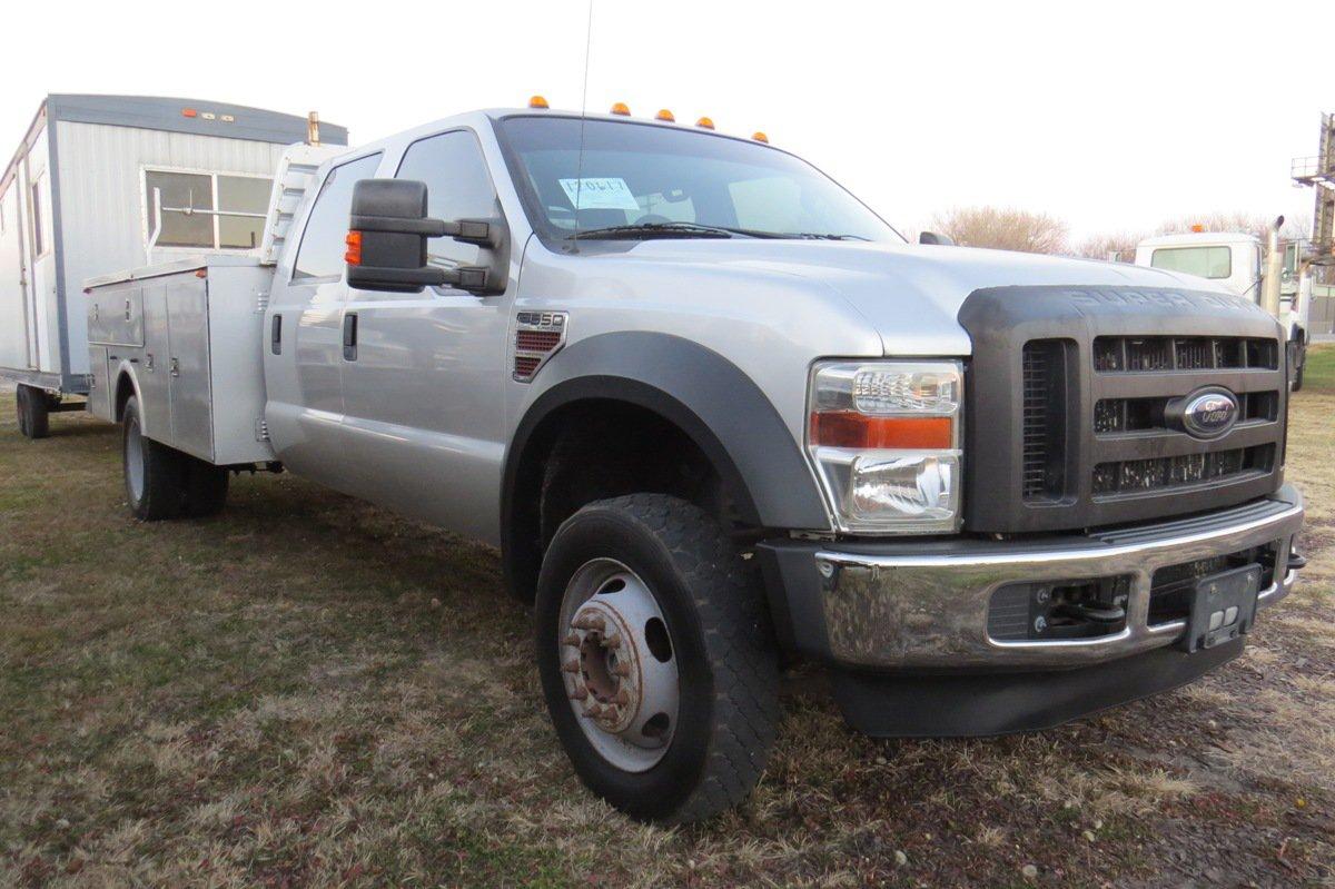 2010 Ford Model F-550 Crew Cab Dually Service Truck, VIN#A85074, 6.7 Liter Turbo Diesel Engine, Auto