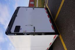 2012 Sharp 24' Tandem Axle Enclosed Trailer, Rear Fold-down Door, Side Walk-In Door, NOTE: Slight