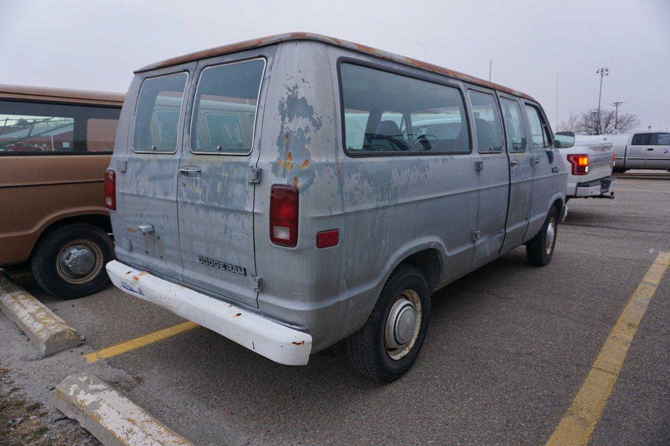 1985 Dodge Ram 350 Royal Cargo Van, VIN# 2B5WB31T2FK297500, 5.2 Liter V-8 Gas Engine,