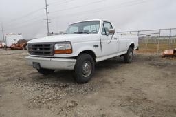  1994 Ford F250 XL Pickup, VIN# 2FTHF25H9RCA37470, 5.8 Gas Engine, Automatic Transmission, 104,190 M