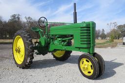 1939 John Deere Model H Gas Tractor, SN# 2971, Narrow Front, New 9.5-32 Rear Tires, New 3-Rib Front 