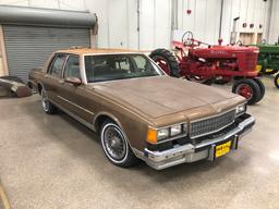 1986 Chevrolet Caprice Classic 4-Door Sedan, VIN# 1G1BN69H2GX205609, 5.0 Liter V-8 Gas Engine, Autom