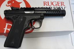 Ruger Mark IV Lite Semi-Auto Pistol, SN# 500114225, (1) Clip, .22LR, Scope Rail, Ventilated Barrel, 
