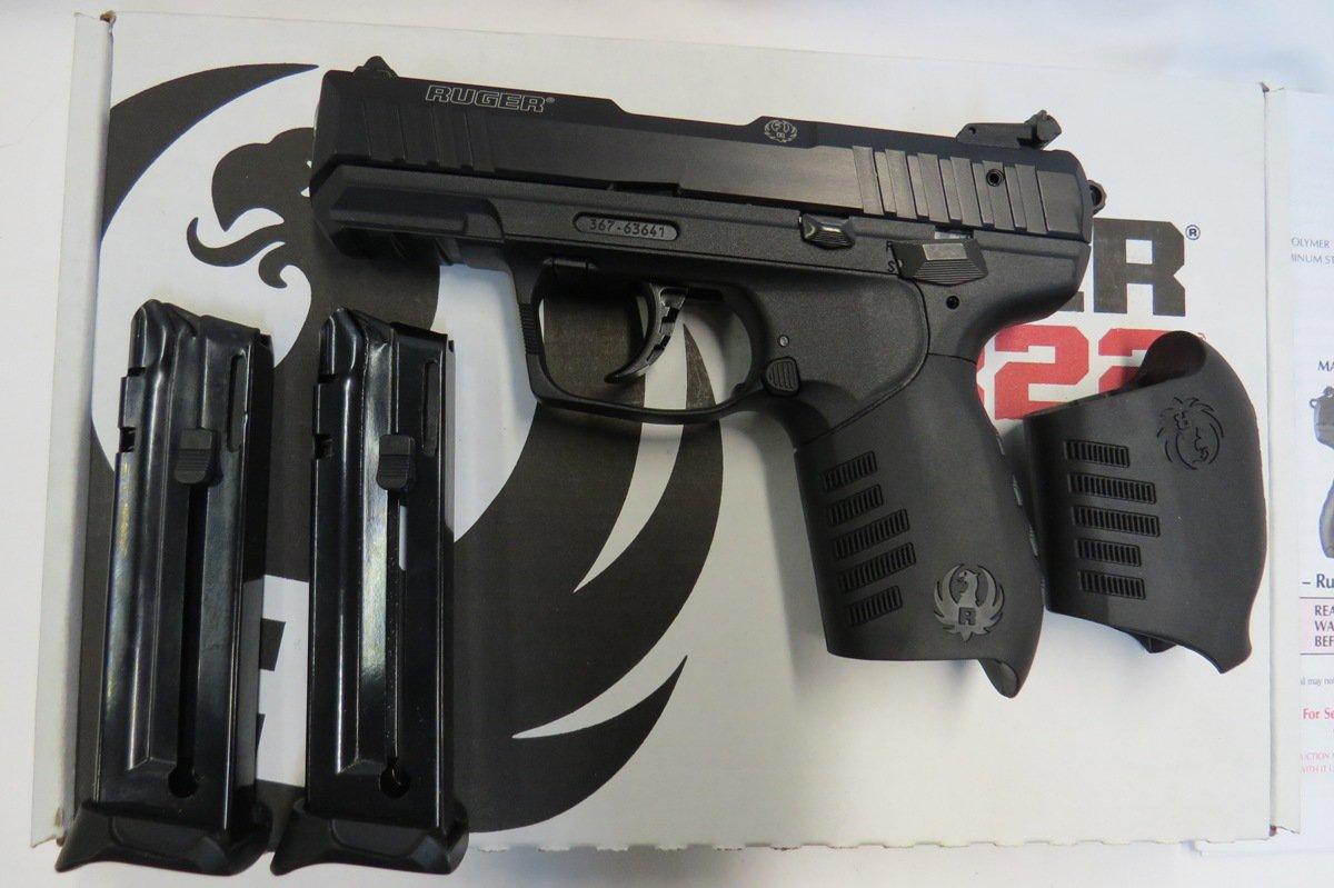 Ruger SR22 Semi-Auto Pistol, SN# 36763641, .22LR, (2) Clips, Extra Grip, Original Box, Lock, Instruc
