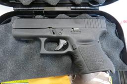 Glock Model 36 Semi-Auto Pistol, SN# XRX108, .45 ACP, (2) 6-Shot Clips, Clip Loader Assist, Lock, Ow