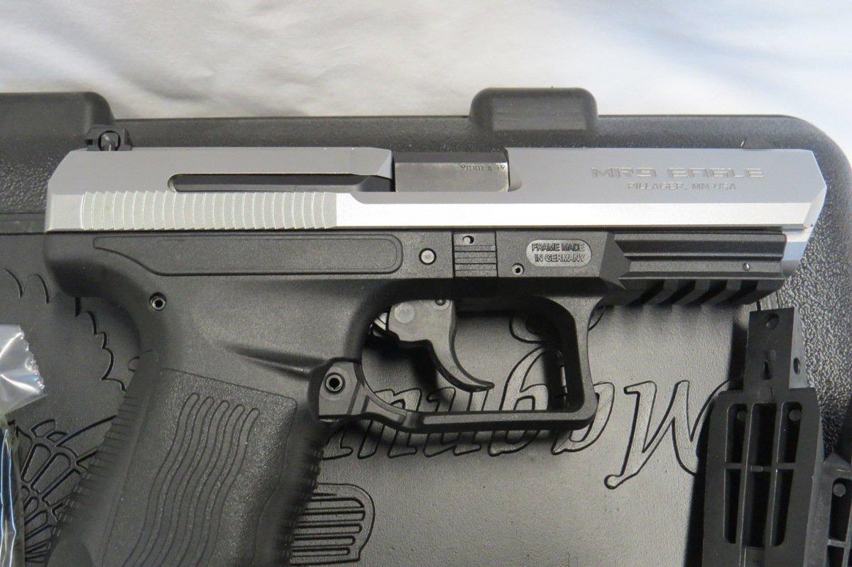 Magnum Research Model MR9 Eagle Semi-Auto Pistol, SN# MN004453, 9mm, Flashligh Rail, (2) 15-Shot Cli