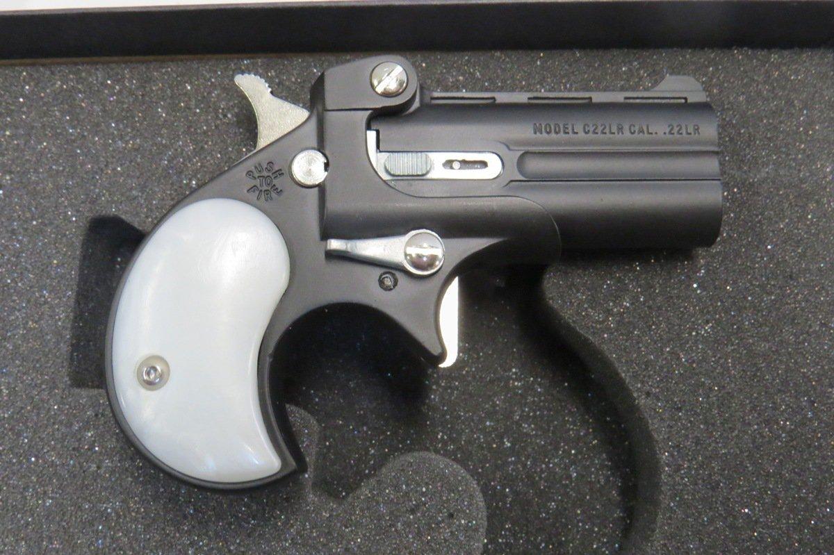 Cobra Model C22LR 2-Shot Darringer, SN# 114779, .22LR, Finished in Black, Original Box (New).