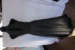 Sherri Hill Beaded Ball gown, Size 10, Black, $378 Retail Cost, Plastic Dre