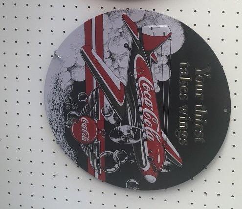 Coca-Cola 12" Metal Sign.
