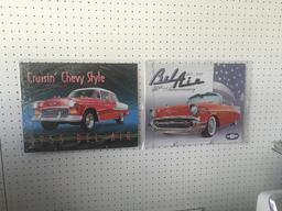 (2) Chevrolet Bel Air Metal Signs.