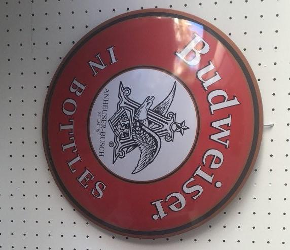 Budweiser 12" Metal Sign (Reproduction).