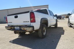 2003 Chevrolet Silverado 2500 Extended Cab Pickup, 4x4, VIN# 1GCHK29U53F16287,  V8 6.0 Liter Gas Eng